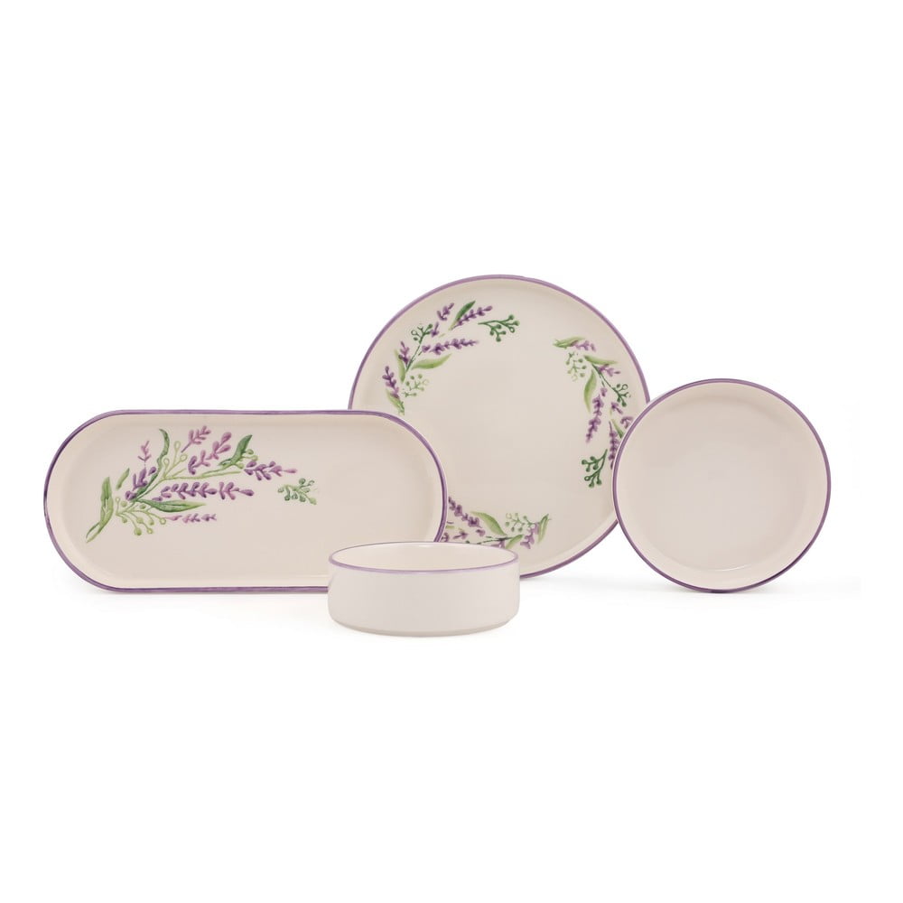 Serviciu de masă 14 buc. din ceramică – Hermia