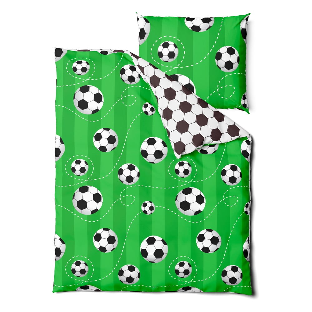 Lenjerie din bumbac pentru copii Bonami Selection Soccer, 140 x 200 cm 140 imagine noua somnexpo.ro