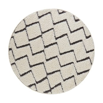 Covor mint rugs handira, ⌀ 160 cm, bej - negru