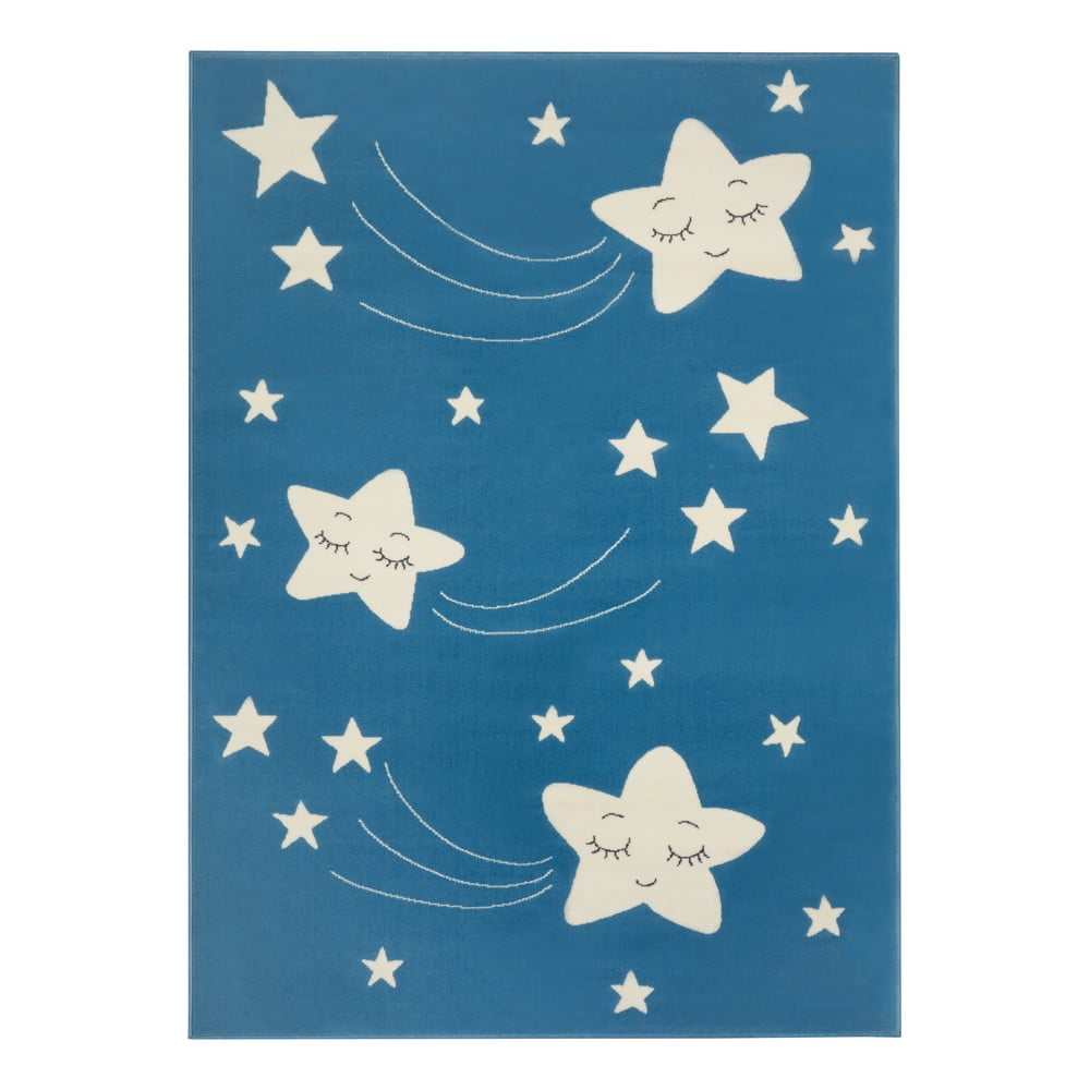 Covor pentru copii Hanse Home Adventures Stardust, 80 x 150 cm, albastru
