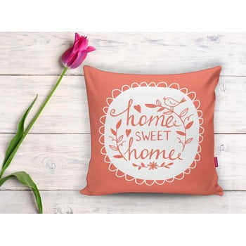 Față de pernă minimalist cushion covers home sweet home, 45 x 45 cm, portocaliu