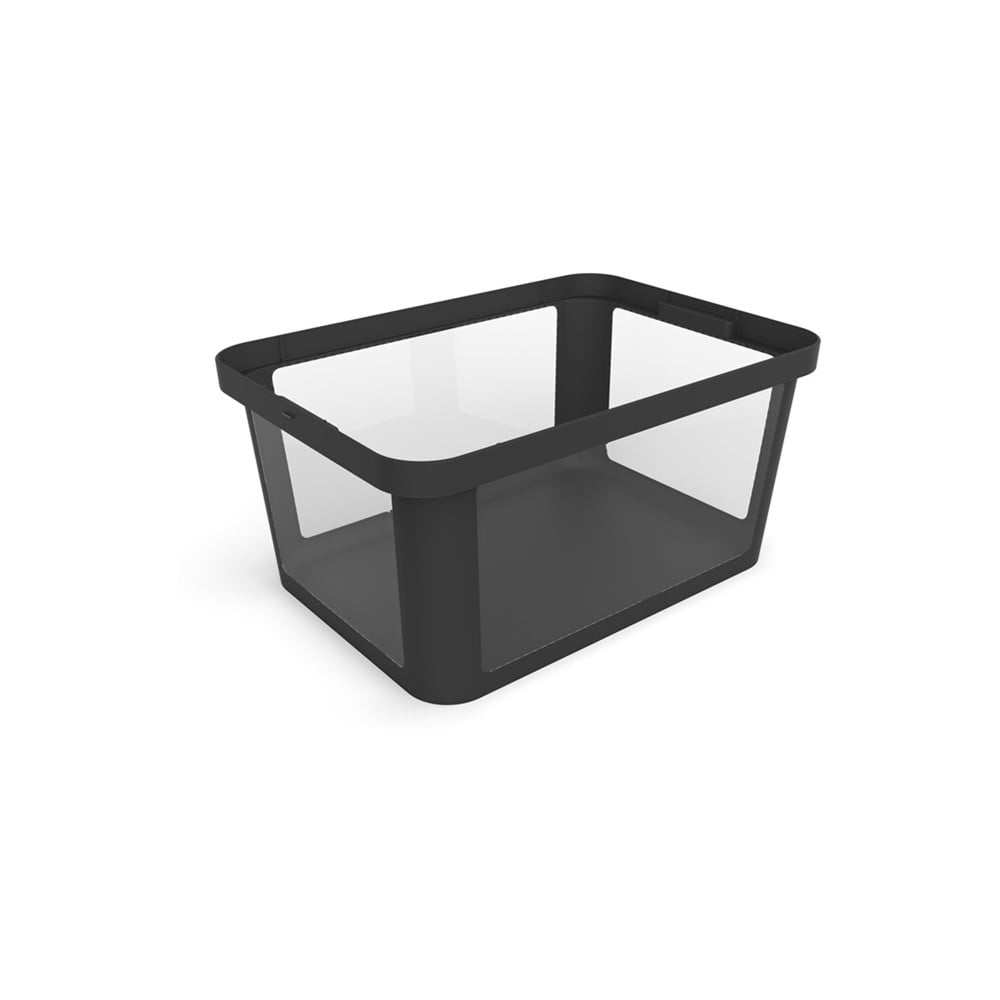 Cutie de depozitare neagră din plastic 55,5x39x26,5 cm Albris – Rotho