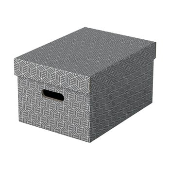 Set 3 cutii depozitare leitz eselte, 26,5 x 36,5 cm, gri