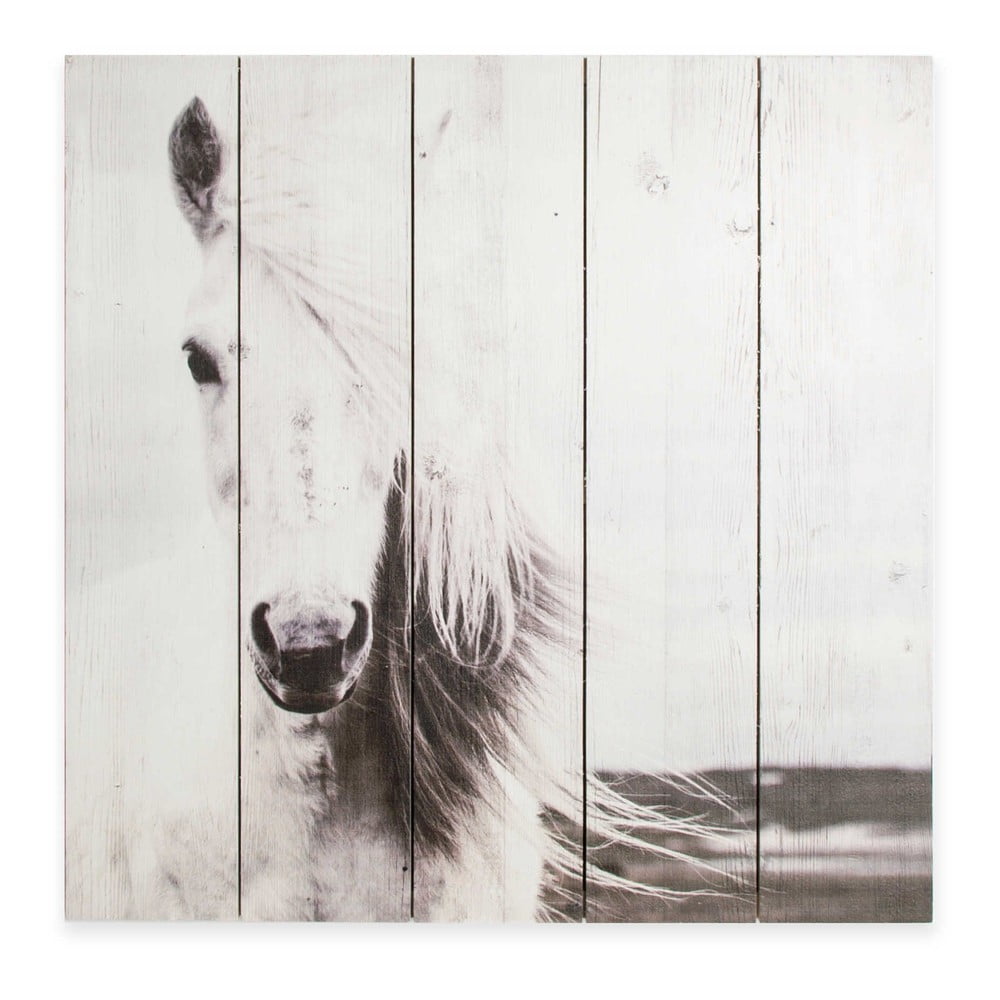 Poza Tablou din lemn Graham & Brown Horse, 50 x 50 cm