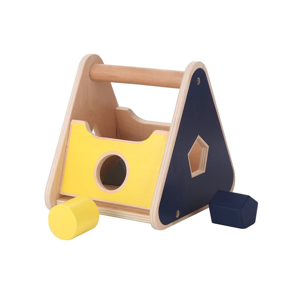 Jucărie educativă din lemn cu forme geometrice de inserat Kindsgut Basket bonami.ro imagine 2022