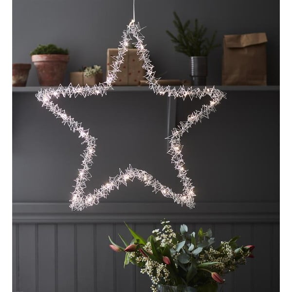 Decorațiune luminoasă suspendată de Crăciun Markslöjd Tangle Star, înălțime 60 cm