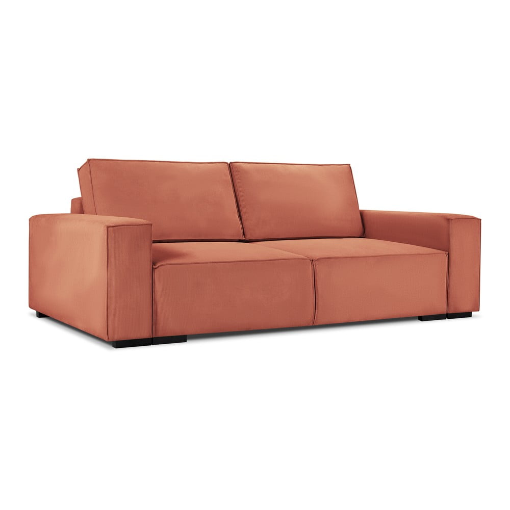 Canapea extensibilă din catifea Mazzini Sofas Azalea, roz bonami.ro imagine model 2022