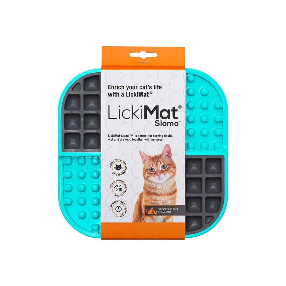  Covoraș de lins pentru animale de companie Slomo Turquoise – LickiMat 