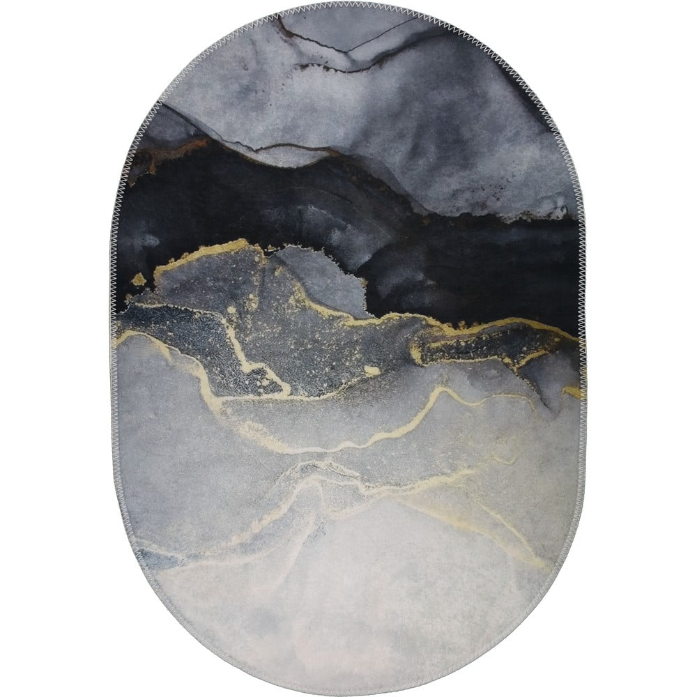 Covor negru-alb lavabil 120x180 cm – vitaus