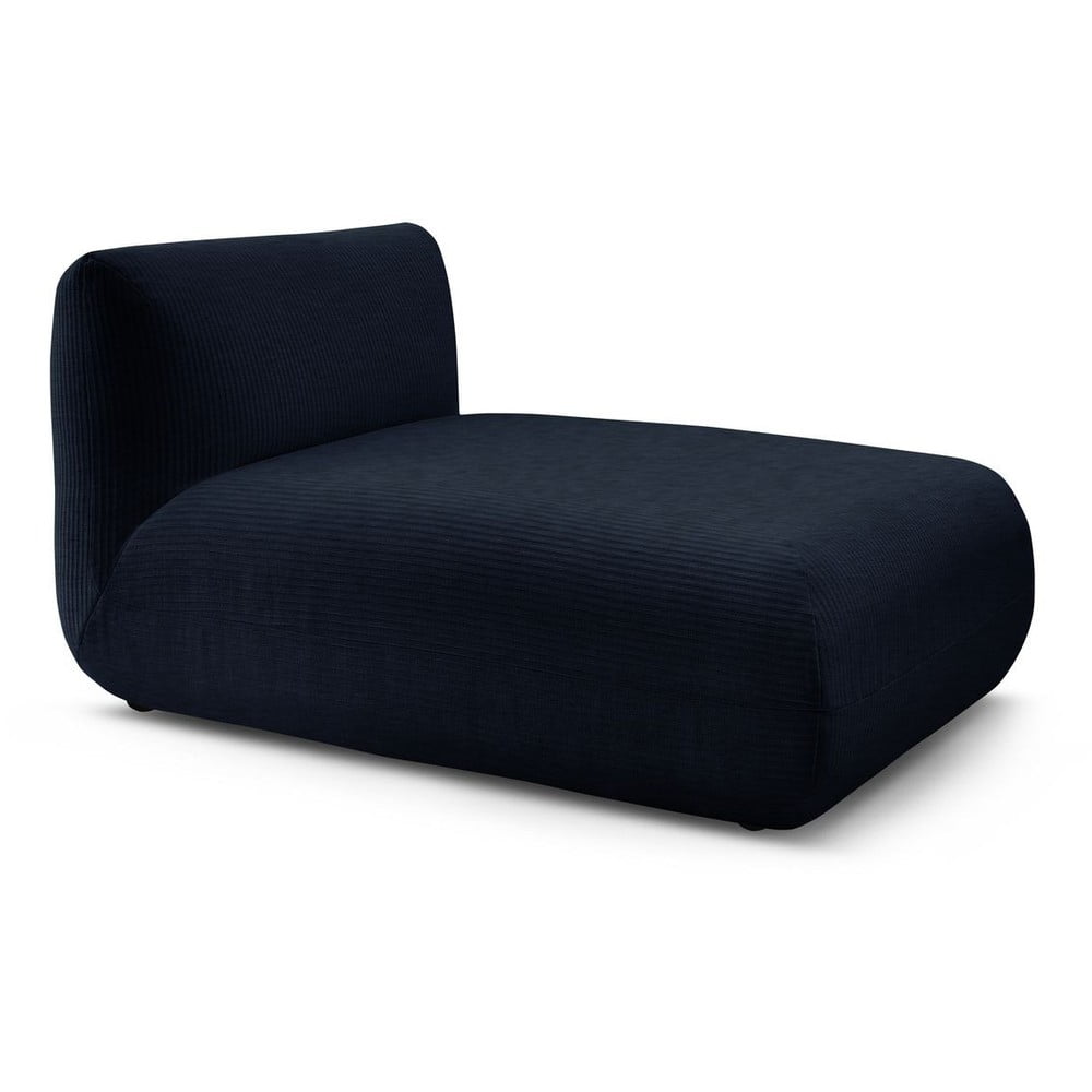 Poza Modul pentru canapea albastru inchis cu tapiterie din catifea reiata Lecomte a€“ Bobochic Paris