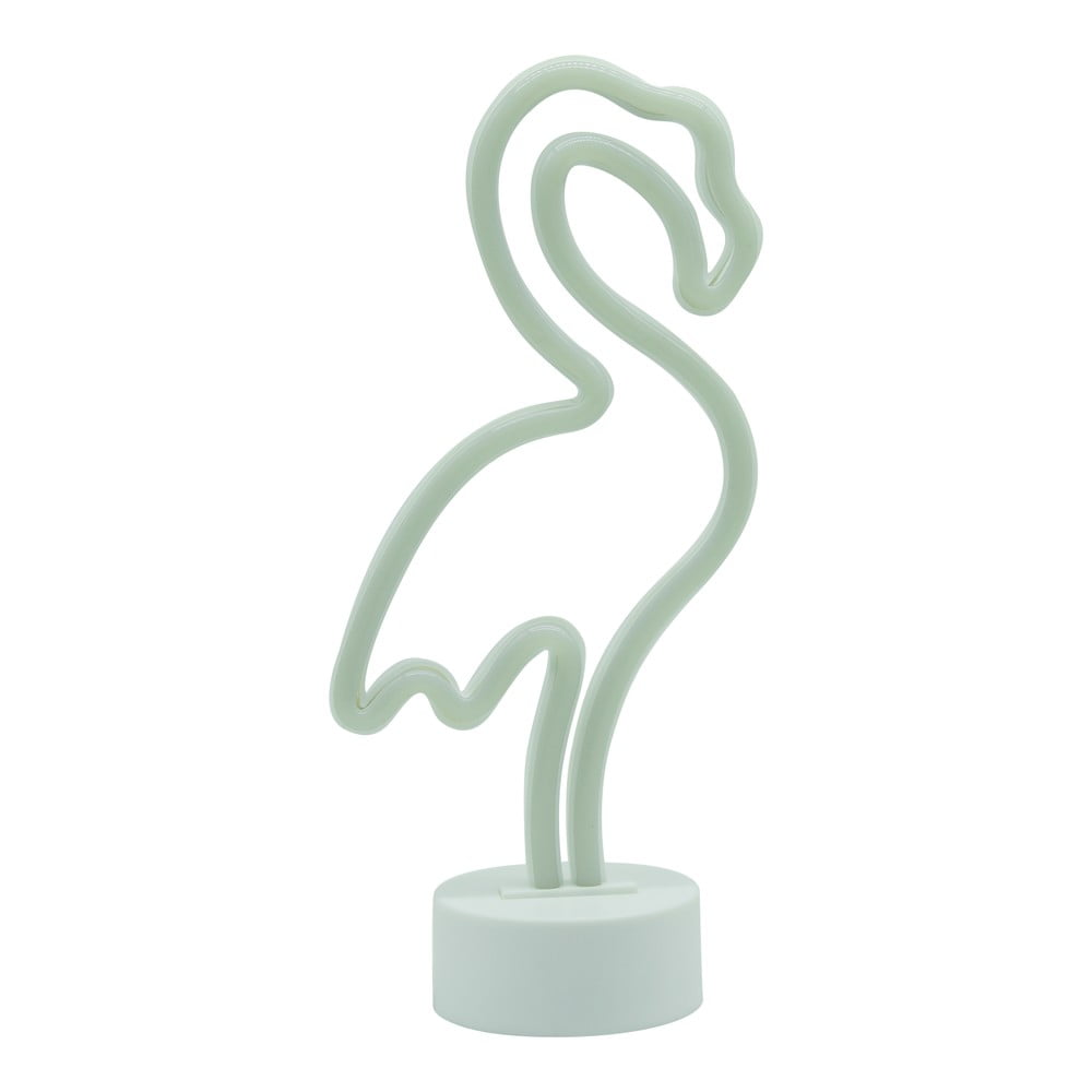 Decorațiune luminoasă neon verde-mentă Flamingo – Hilight