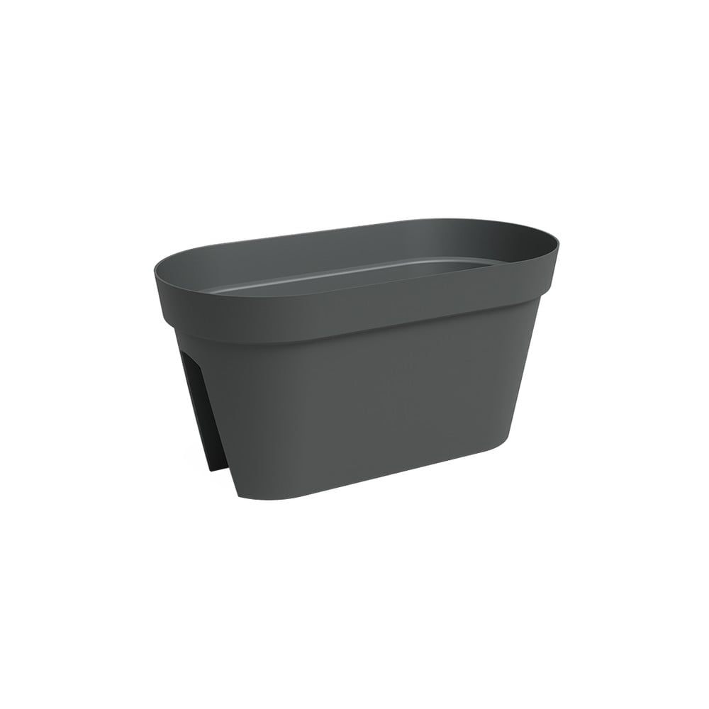 Jardinieră pentru balustradă din plastic reciclat de agățat / de perete 60 cm Capri – Artevasi