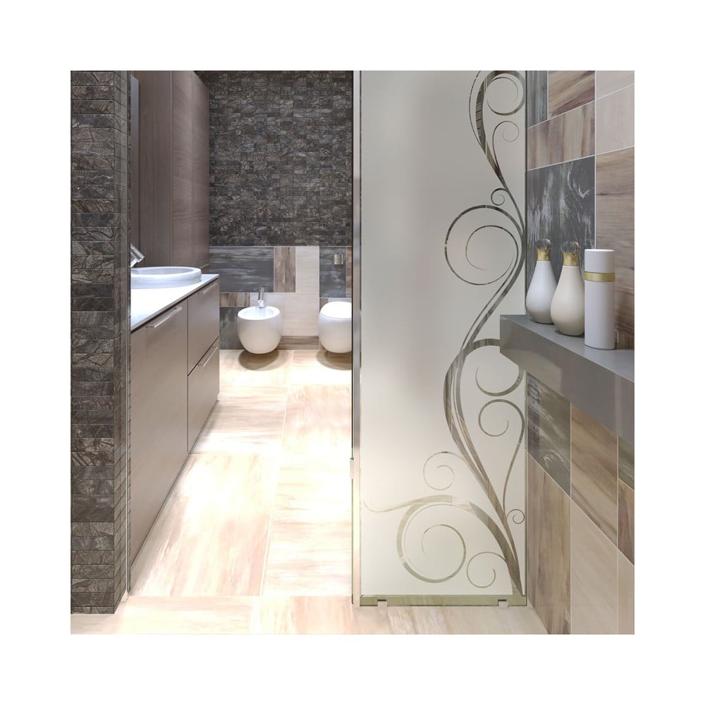 Autocolant impermeabil pentru cabina de duș Ambiance Seductive, 185 x 55 cm Ambiance imagine 2022