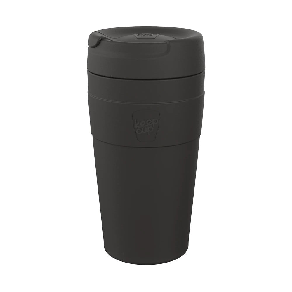 Cană termos neagră 454 ml Helix Thermal Black L – KeepCup