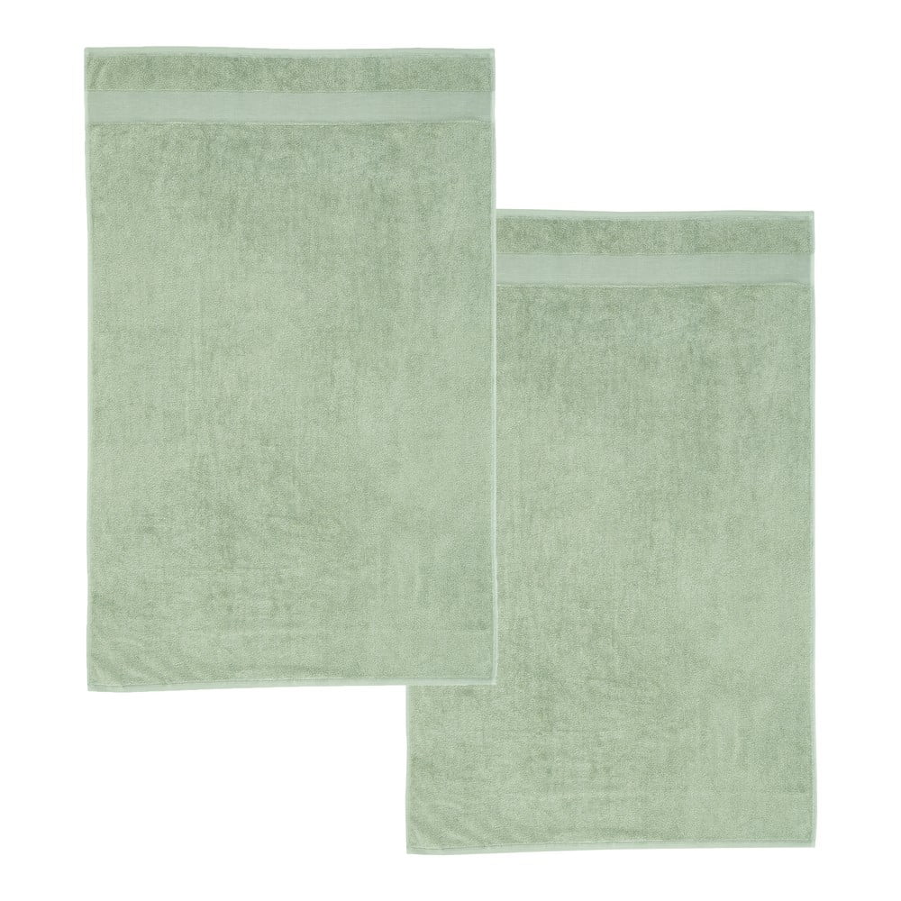 Prosoape verde 2 buc. din bumbac din frotir 90x140 cm Anti-Bacterial – Catherine Lansfield