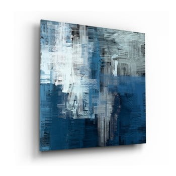 Tablou din sticlă insigne blue touch, 60 x 60 cm