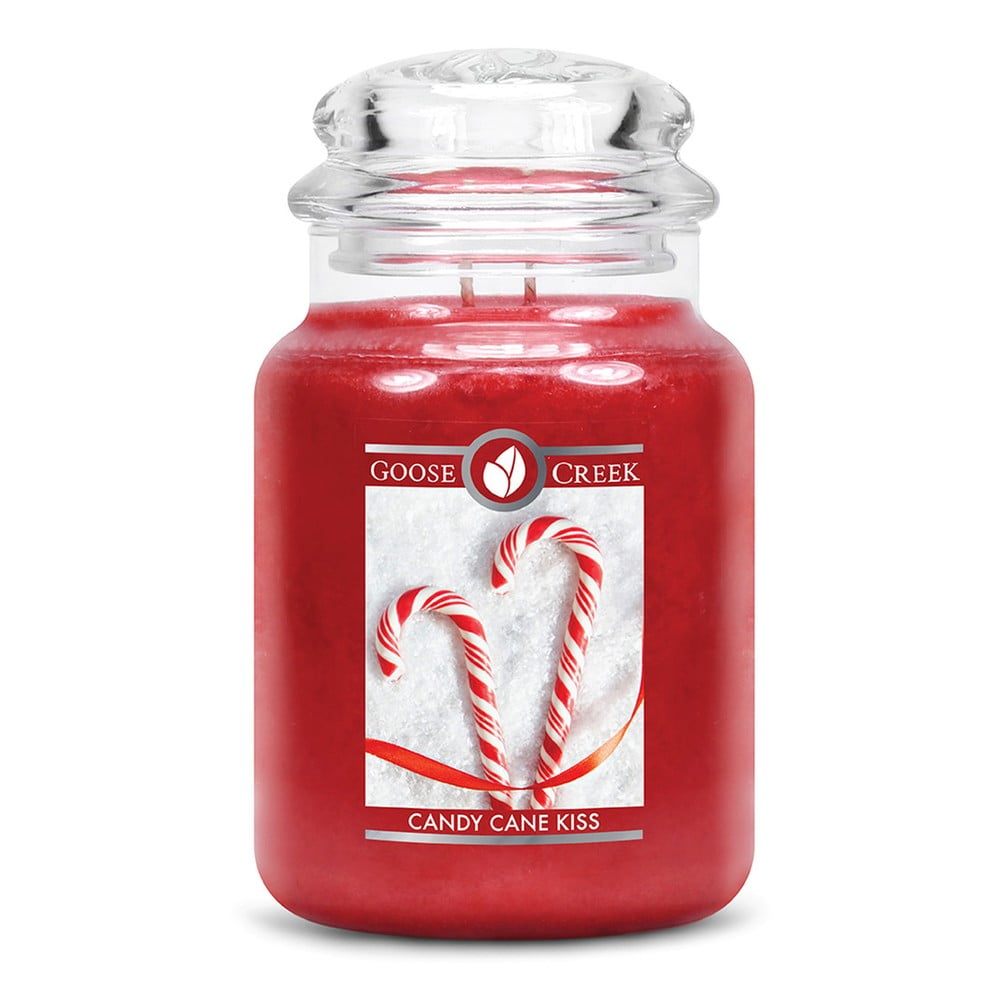 Lumânare parfumată în recipient de sticlă Goose Creek Candy Cane Kiss, 150 ore de ardere 150 pret redus