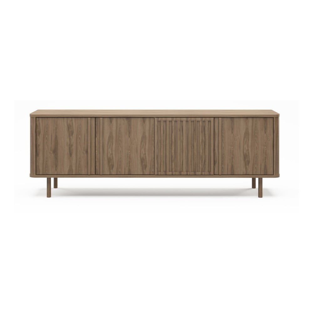 Comodă TV în culoare naturală cu aspect de lemn de stejar 180x60,5x35 cm Salma – Marckeric