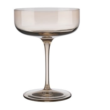 Set 4 pahare pentru șampanie blomus fuum, maro transparent