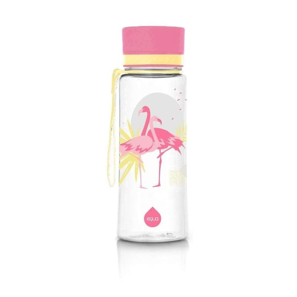 Sticlă Equa Flamingo, 400 ml, roz bonami.ro