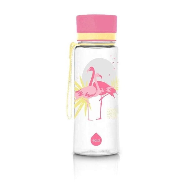 Sticlă Equa Flamingo, 600 ml, roz