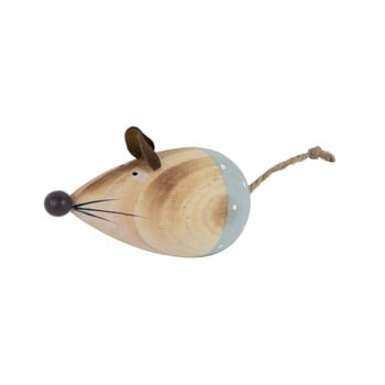 Decorațiune din lemn pentru paște ego dekor mouse, detalii albastre
