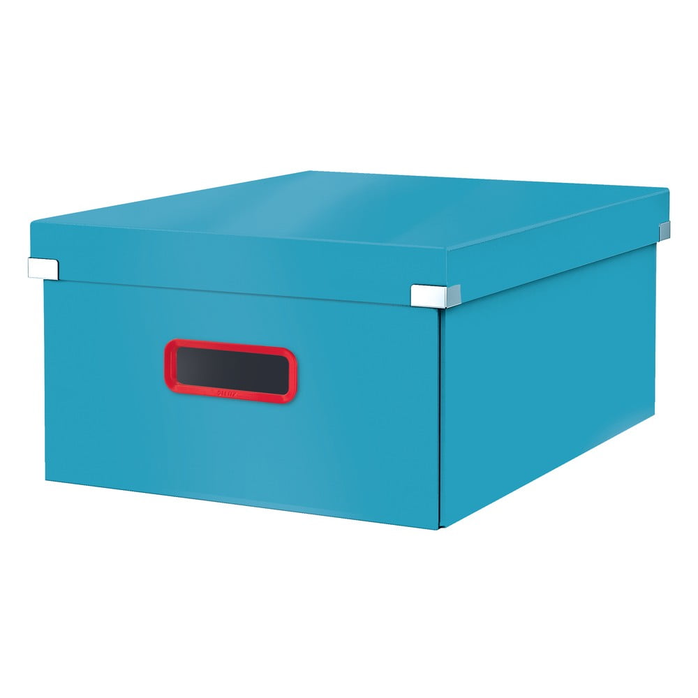  Cutie de depozitare din carton cu capac albastră Click&Store - Leitz 