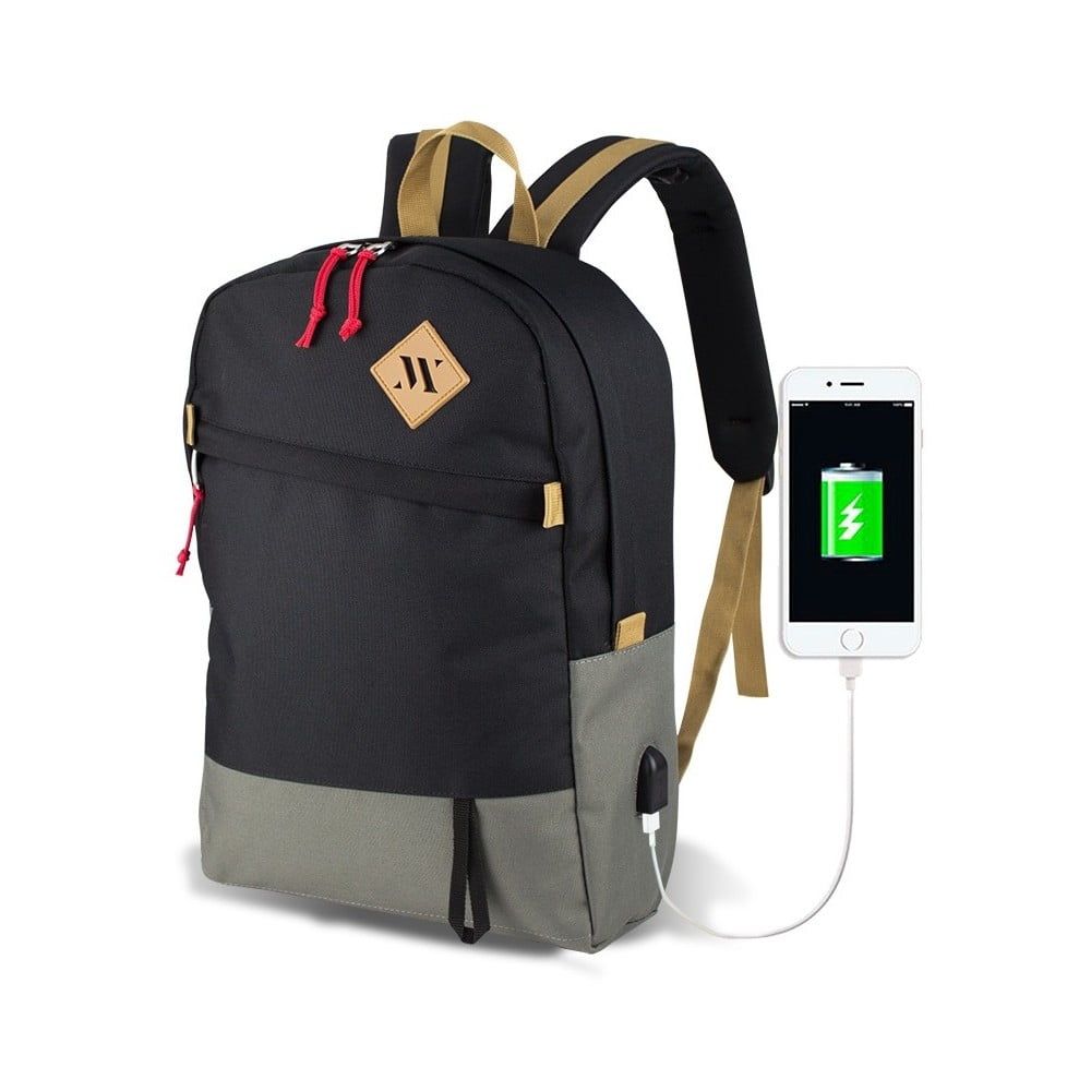 Rucsac cu port USB My Valice FREEDOM Smart Bag, gri-negru bonami.ro