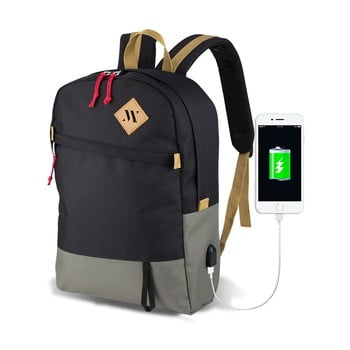 Rucsac cu port USB My Valice FREEDOM Smart Bag, gri-negru bonami.ro