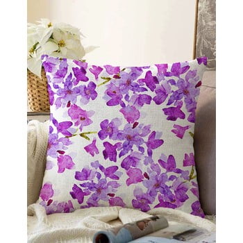 Față de pernă din amestec de bumbac minimalist cushion covers lilas 55 x 55 cm, bej-mov