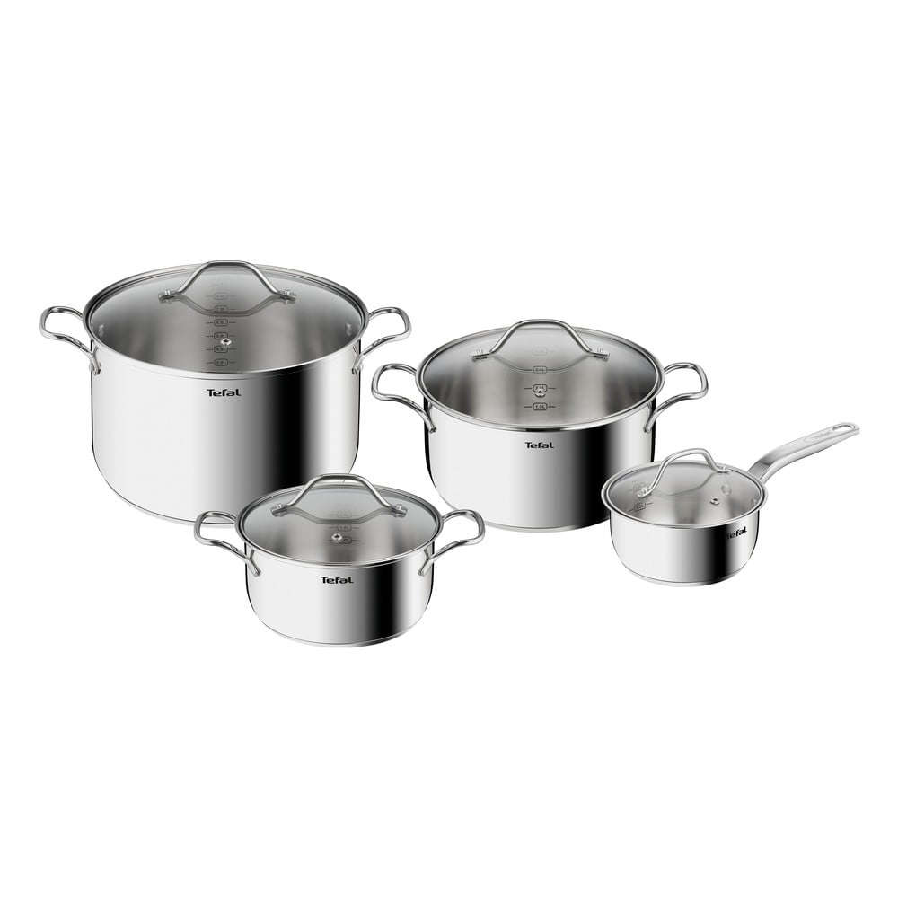 Set de vase pentru gătit 8 buc. din inox intuition – tefal