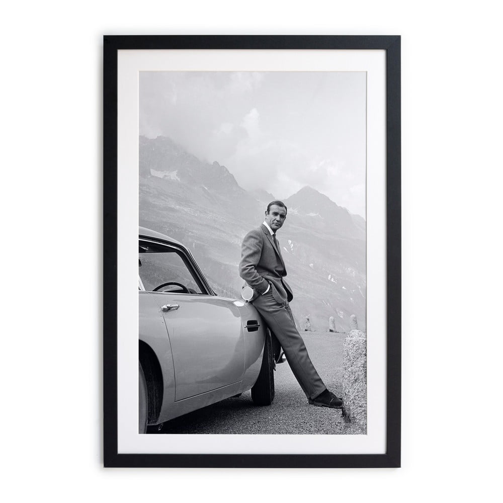 Poster Little Nice Things Sean Connery, 40 x 30 cm, alb – negru bonami.ro