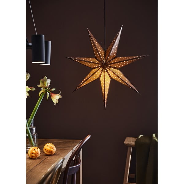 Decorațiune luminoasă de Crăciun Markslöjd Glitter, lungime 75 cm, maro
