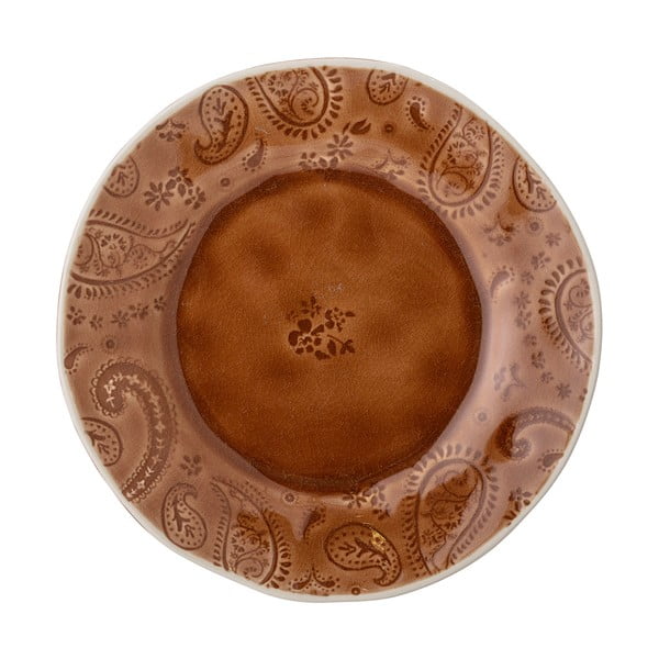 Farfurie desert din gresie ceramică Bloomingville Rani, ø 20 cm, roșu