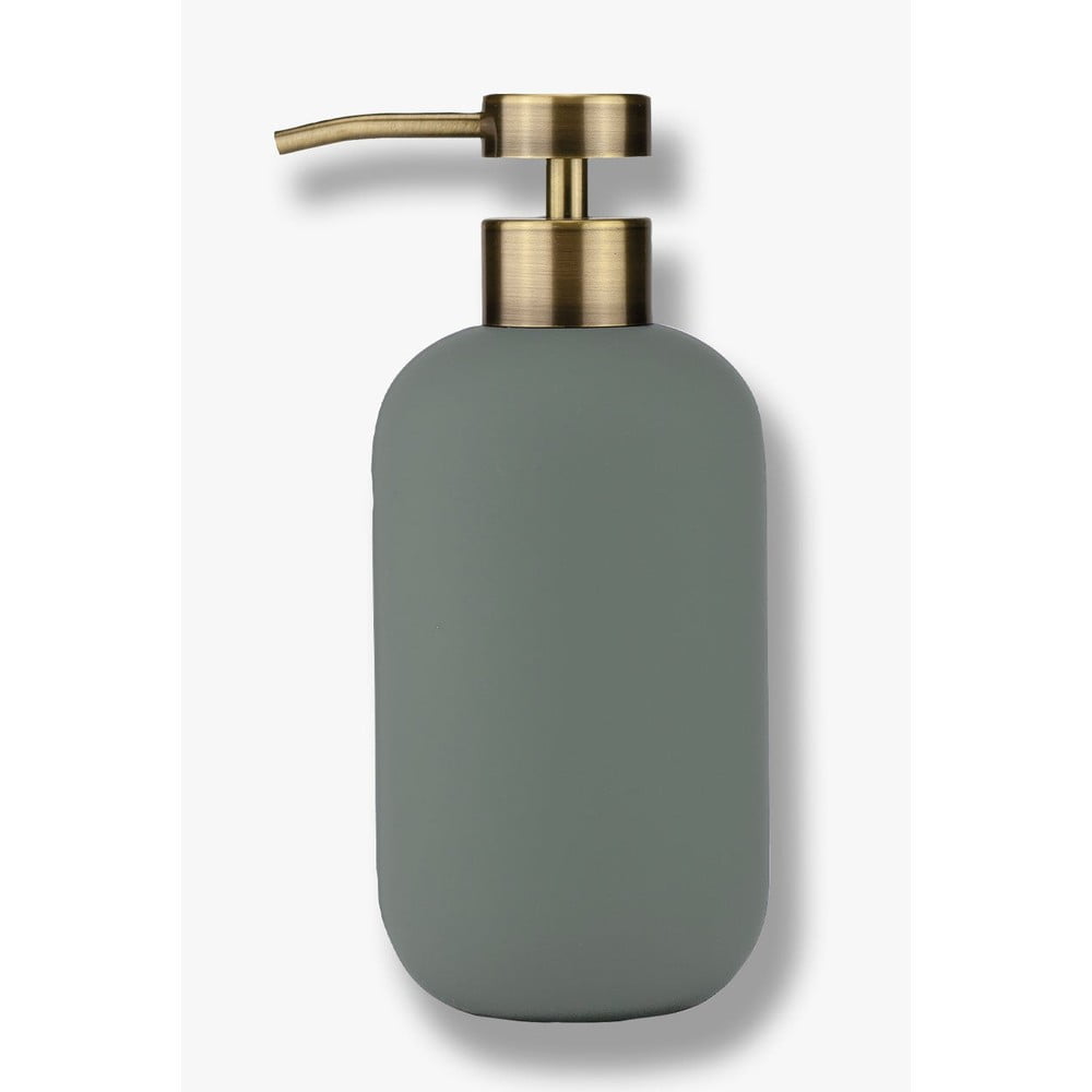 Dozator de săpun lichid verde din ceramică 200 ml Lotus – Mette Ditmer Denmark