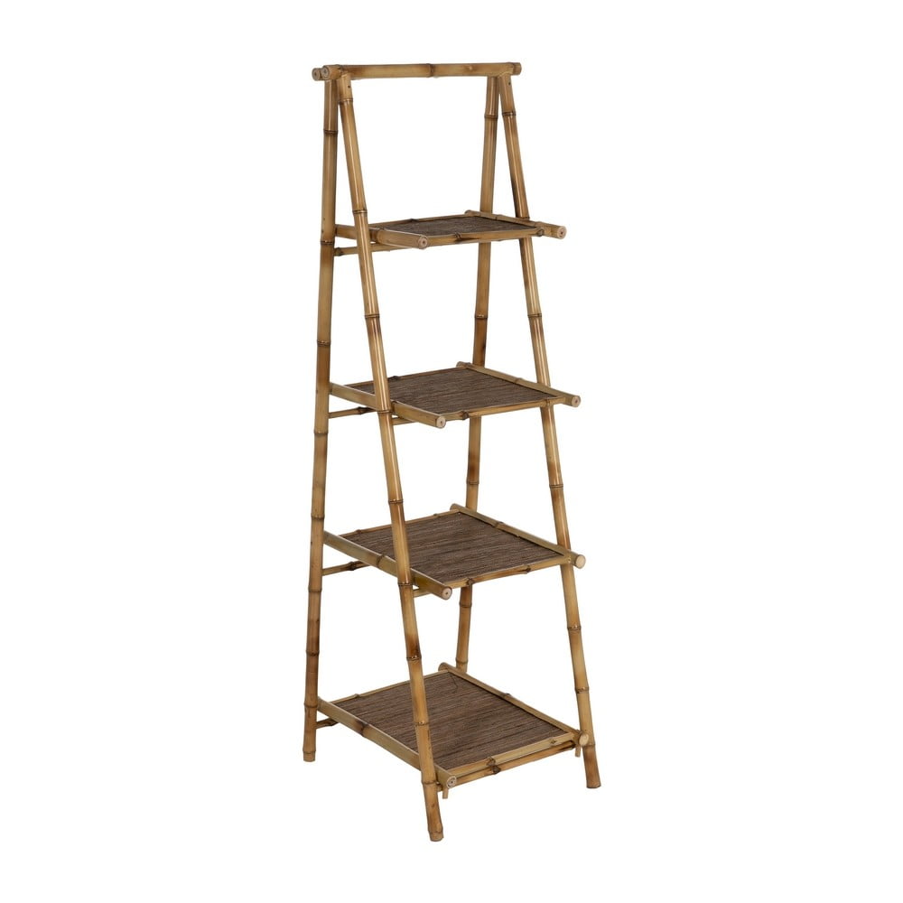 Etajeră în culoare naturală din bambus 48x152x50 cm Manali – Ixia