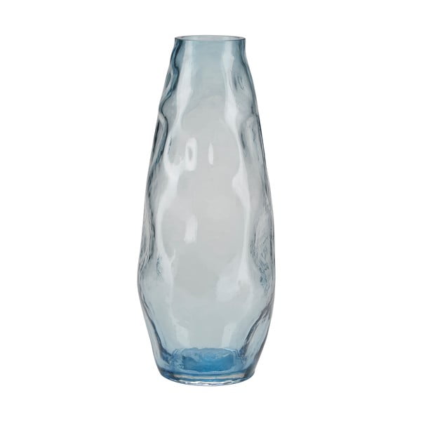 Vază din sticlă Bahne & CO, înălțime 28 cm, albastru deschis