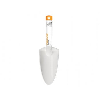 Lopată mică din compozit din fibră de sticlă fiskars, lățime 8,3 cm, alb