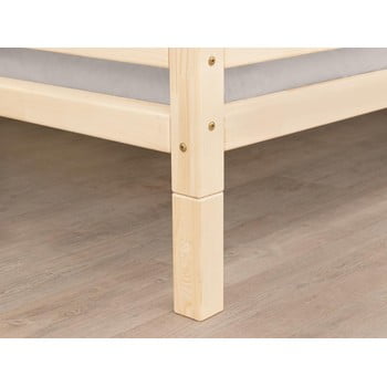 Set 4 extensii din lemn pentru picioarele patului benlemi, înălțime 20 cm, suprafață mată