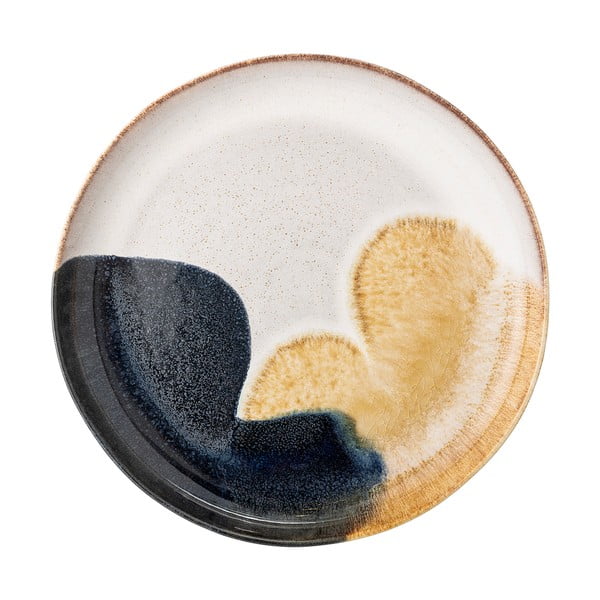 Platou din gresie ceramică Bloomingville Jules, ø 35 cm, multicolor