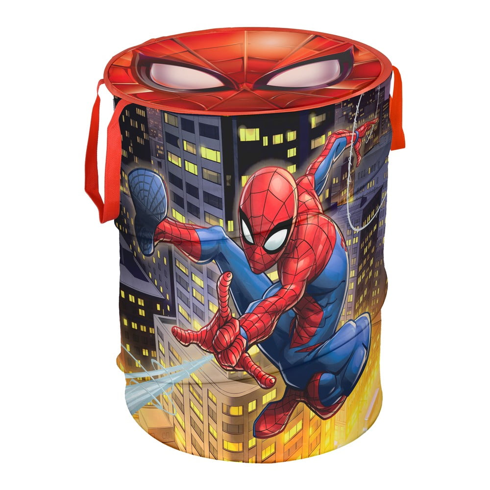 Coș de depozitare din material textil cu capac Domopak Spiderman, înălțime 50 cm bonami.ro