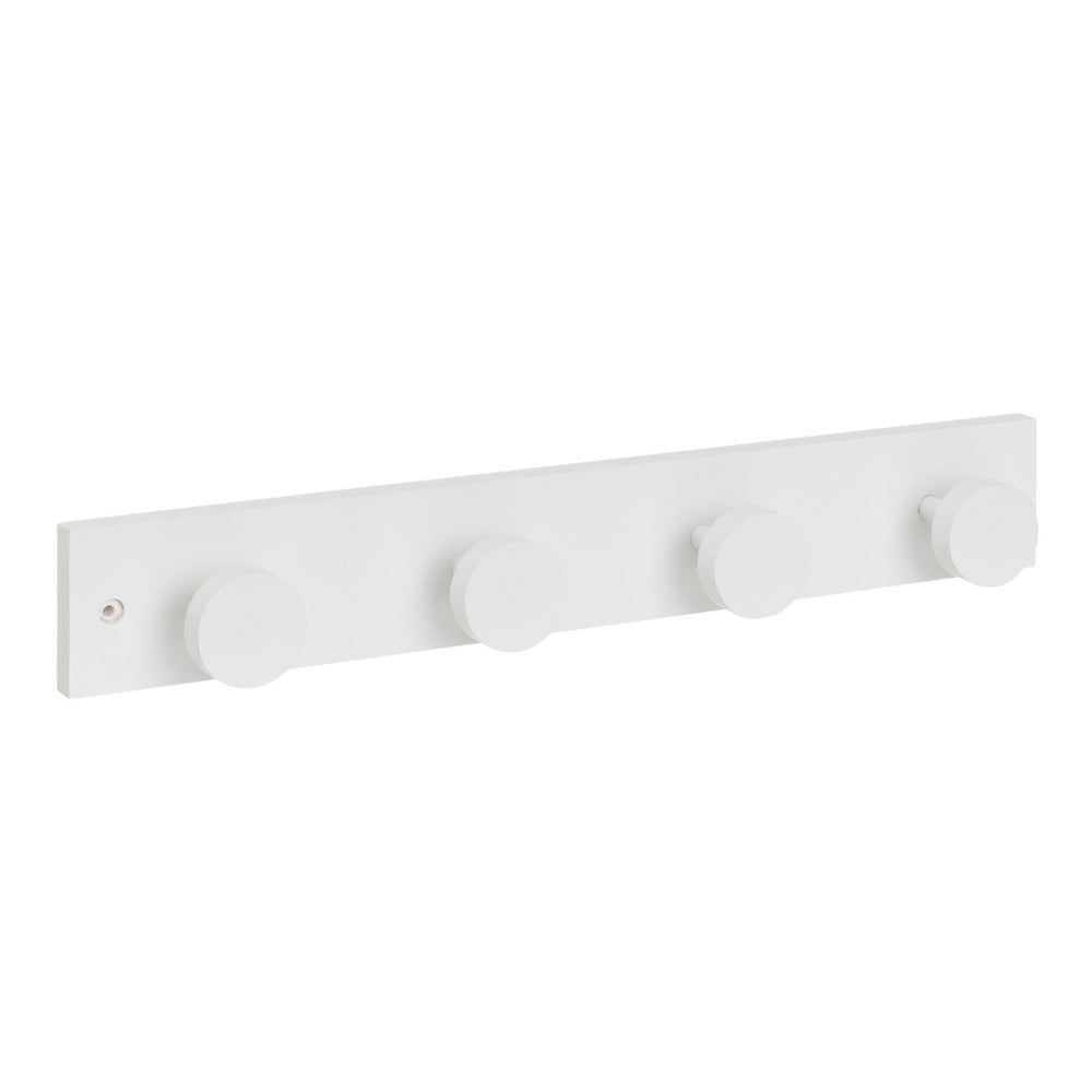 Cuier de perete alb din lemn de pin 40 cm Anillos – Casa Selección