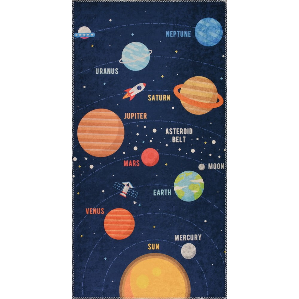 Covor pentru copii 100x160 cm Solar System – Vitaus