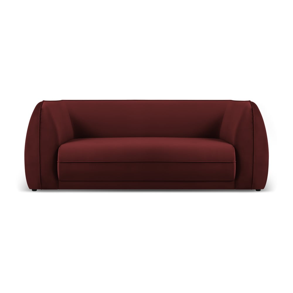 Canapea roșie cu tapițerie din catifea 190 cm Lando – Micadoni Home 190