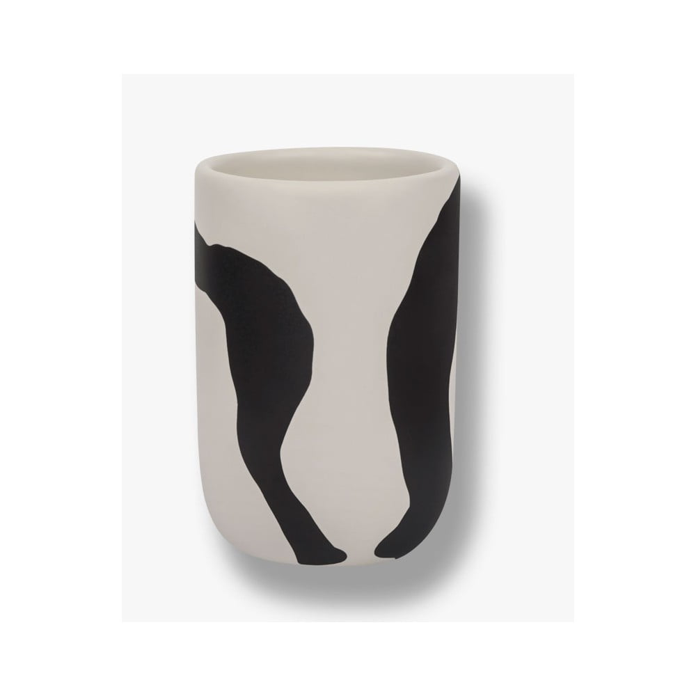Poza Suport pentru periuta de dinti negru-alb din ceramica Icon a€“ Mette Ditmer Denmark