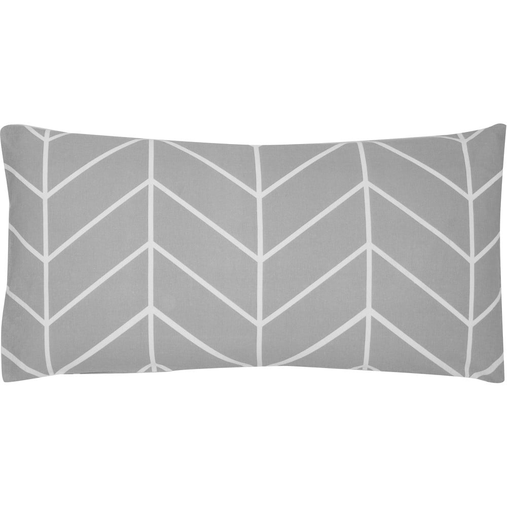 Set de 2 fețe de pernă decorative din flanelă westwing collection yule, 40 x 80 cm, gri