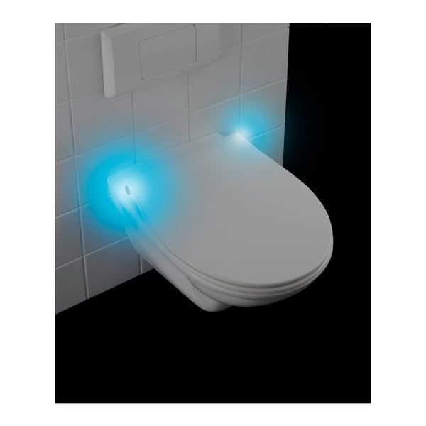 Capac WC LED Wenko Gubbio, 44 x 36,8 cm, alb