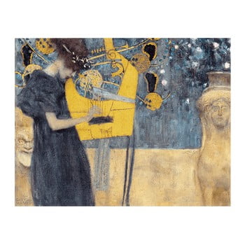 Reproducere tablou gustav klimt - music, 90 x 70 cm
