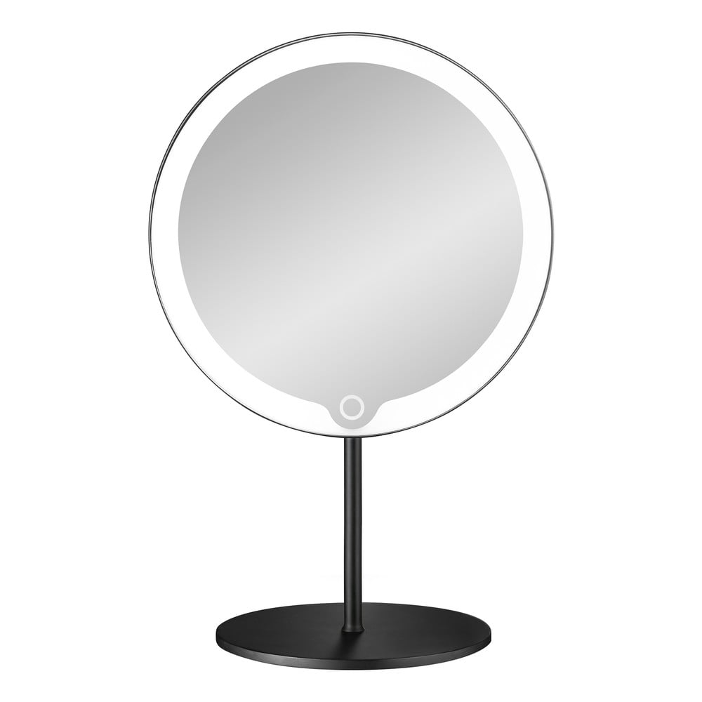 Oglindă cosmetică cu iluminare din spate cu LED Blomus Modo, maro