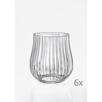 Set 6 pahare pentru whisky crystalex tulipa optic, 350 ml